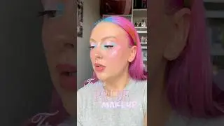 TRANS PRIDE MAKEUP🩷🏳️&zwj;⚧️ #pridemakeup #pridemonth #makeupinspo #makeupshorts #dragrace