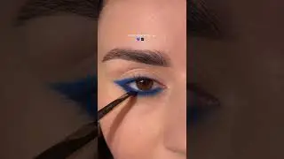 Navy blue eyes look #makeuptutorial #shortvideo#makeupartist #makeupforbeginners #makeupstepbystep