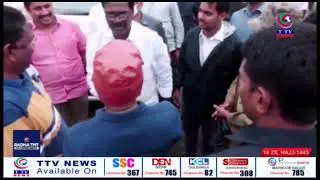 Minister Ajay Kumar reviewing Godavari flood situation in Bhadrachalam