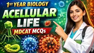 Acellular life MCQS for MDCAT 1st year Biology prepared by  @KipsAcadmeyMCQS 