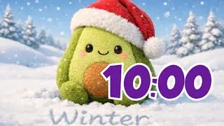 10-Minute Winter Plush Avocado Timer | Cozy & Calm Focus