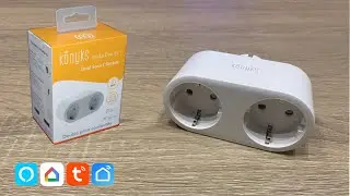 Prise Duo Konyks (prise connect&eacute;e) - Google Home & Alexa