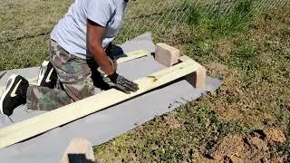 Simple D.I.Y Container Bench/ Elevate Your Vegetable Containers Off The Ground/ Brokefarmer Vlog