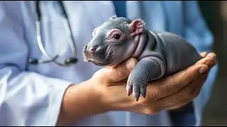 hippo🦛💔 Rescue Team Saves Pregnant Hippo in Desperate Condition 🐾