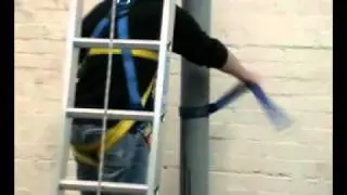 Ladder Safety Training  Using Pole Vertical Lifeline System & Ladder Restraint System - Fall Arrest
