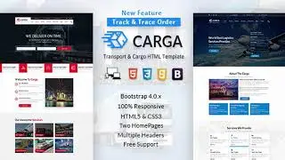 Carga - Transport & Cargo Responsive HTML Template | Themeforest Website Templates and Themes