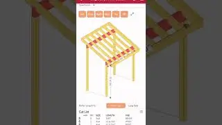 How to build a single slope roof the RedX Roof App!#framing #roofconstruction #framingconstruccion