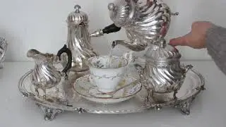 French Silver Tea service 4pc by L.Laper