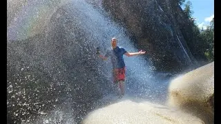 Hiking the dangerous Shannon falls BC Canada