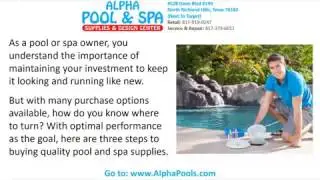 Pool and Spa Supplies Keller, Pool Supplies Near Me