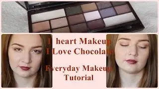 I ❤ Makeup I Heart Chocolate Palette // Everyday Makeup Tutorial with a Touch of Marsala