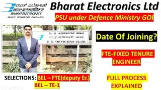 BEL FTE Joining Date 2025 | fixed tenure engineer by tushar shende #job #bel #belfte #fte #psujobs