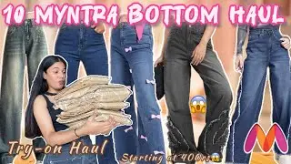 *Huge* MYNTRA JEANS HAUL😍🛍️||under-500rs|| First impression➕Try-on Haul🎀 ||SomyaRajpoot