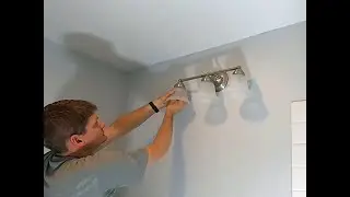 How to install a bathroom light fixture