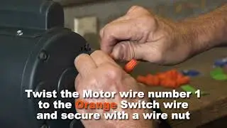 Leeson Motors - 1 HP 56 Frame Boat Lift Motor -  220v Wiring