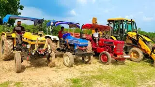 Tractor Power Test in Different Terrains | Powertrac 434 | ALT 3500 | Mahindra 275 |  #jcb #tractor
