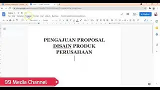 #99 media channel#KamarAplikasi : Pengenalan Dasar Google Document