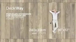 Porcelain Stoneware planks 240cm long,  an exclusive novelty/innovation.