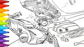 Compilation Part 2/3 🚗 Lightning McQueen Near Miss 🎨 CARS 1 - 4 Drawing & Coloring | Tim Tim TV