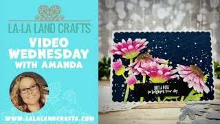 Floral Dies-only Card - with Oxide Ink Blending on Diecuts