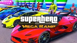 Superhero vs Mega Ramp 💥 Extreme Jump Challenge || #gaming #video 