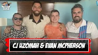 CJ UZOMAH & EVAN MCPHERSON BEFORE THEIR FIRST SUPER BOWL