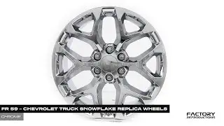 FR 59 &ndash; CHEVROLET TRUCK SNOWFLAKE REPLICA WHEELS | Chrome