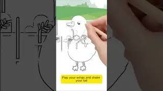 Dancing Duck Song #animals #shorts #kidssongs