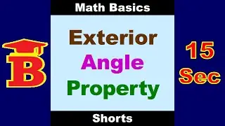 Exterior Angle Property of a Cyclic Quadrilateral