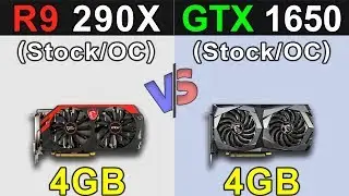 R9 290X Vs. GTX 1650 | Stock and Overclock | New Games Benchmarks