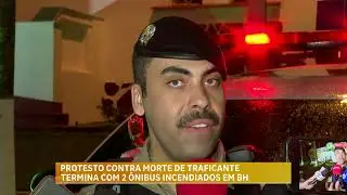 Protesto de moradores contra morte de traficante termina com ônibus incendiados em BH