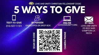 Sunday Evening 6:30pm Service With Bishop Ron C. Hill 01.11