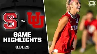 NC State vs. Utah Highlights (8.31.25) | 2025 Big 12 Women's Soccer
