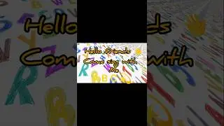 let's learn letters A B C Also sing with me 👍. #learningletters #funkidsenglis #kidsvideo