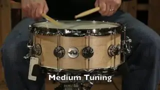 DW Satin Oil Solid Maple 6.5x14