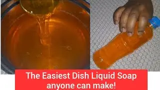 How to make the Easiest Liquid Dish Wash - Beginners Recipe with 4 Ingridients Only.! #soapmaking