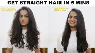 Straight Hair In 5 Minutes