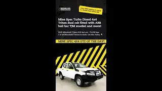 𝐌𝐈𝐍𝐄 𝐒𝐏𝐄𝐂! 👷👷&zwj;♀️ - 2020 Mitsubishi Triton GLX 4x4 Mine Spec Ute