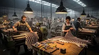 Inside the Zebra Leather Factory &ndash; Full Process How Luxury Leather Made
