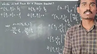 Trb Asst prof answer classical mechanics Poisson bracket 