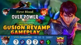 Revamped Gusion Is Broken!!! - New Revamped Gusion Gameplay 2022 Mobile Legends
