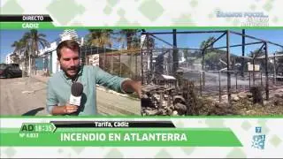 Incendio en Atlanterra, Tarifa, en Andaluc&iacute;a Directo
