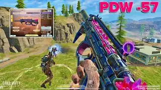 NEW PDW-57 Razor Grown IS KILLER WITH THIS GUNSMITH | 25 KILLS SOLO VS SQUAD COD MOBILE
