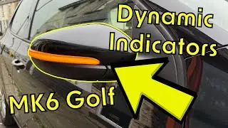 Golf MK6 Dynamic Indicator Installation. VW MK5/MK6 Sweeping / Sequential Wing Mirror Indicator