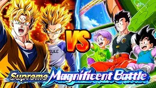 LR INT SSJ FUTURE GOHAN AND TRUNKS VS G&G&T PART 1 SUPREME MAGNIFICENT BATTLE | DBZ Dokkan Battle