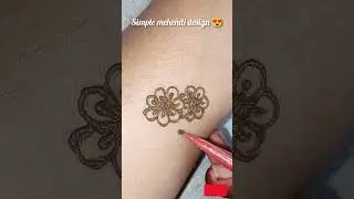Easy Mehndi Design for beginners 🌿🌸|| #mehndi #trending #viralmehndi #henna#bridalmehndi#viralshorts