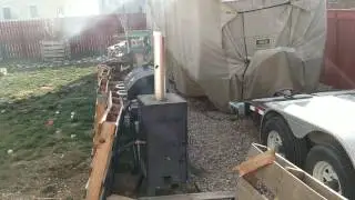 Homemade shop heater from car radiator