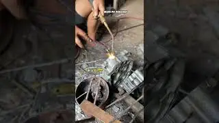 Remaking a doll motorcycle oil tap #welding