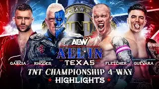 Dustin Rhodes Wins TNT Championship in Emotional 4-Way Match | AEW All In Texas Highlights