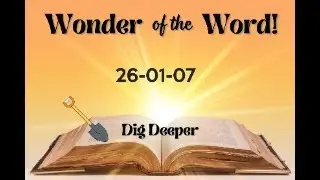 Bible Study - Jan 7, 2026